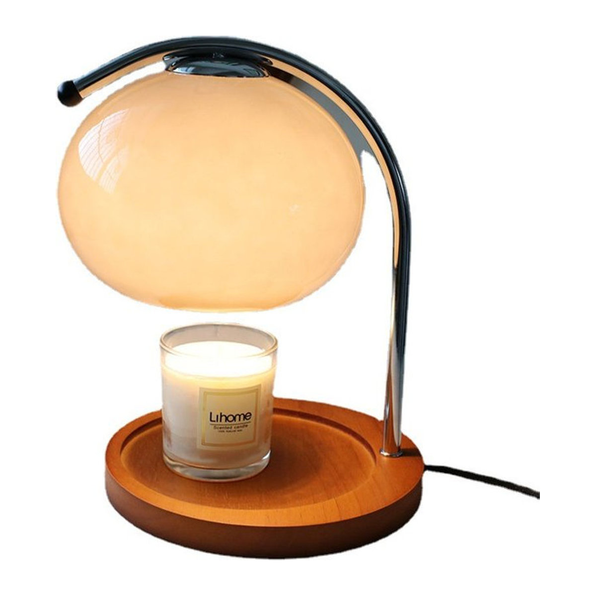 XMSJ Mittelalterliche Glas-Tischlampe Ins Wind in Orange und Mehrfarbig als Vintage Aromatherapie-Kerzenhalter für Votivkerzen zur Dekoration - Bild 1