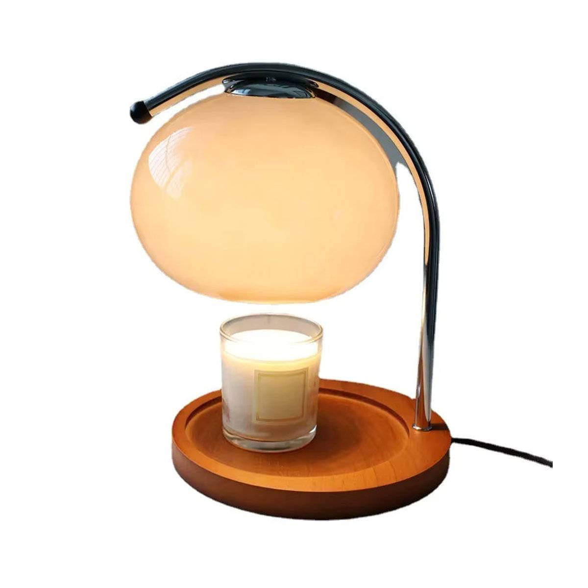 XMSJ Mittelalterliche Glas-Tischlampe Ins Wind in Orange und Mehrfarbig als Vintage Aromatherapie-Kerzenhalter für Votivkerzen zur Dekoration - Bild 5