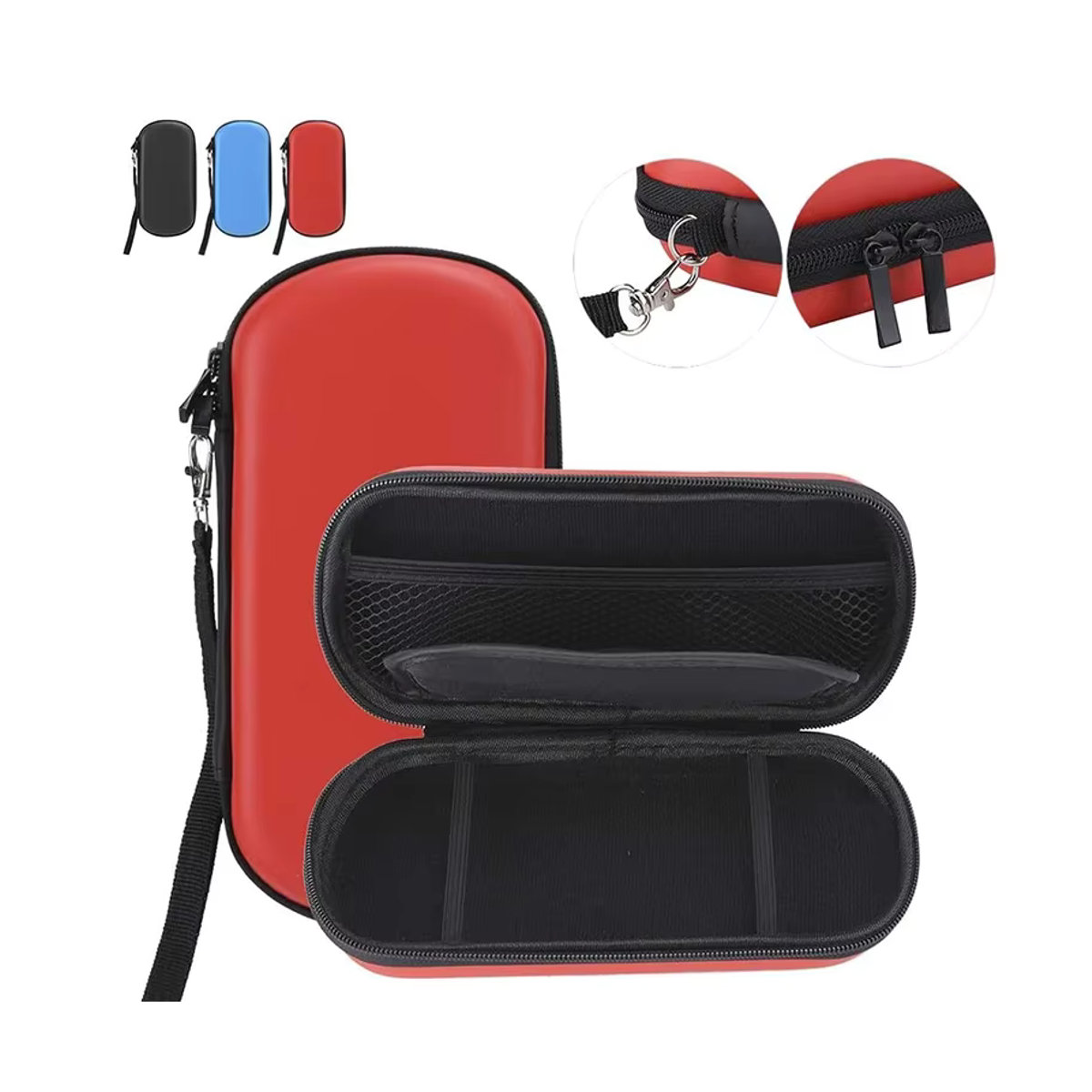 XMSJ Tragetasche für Sony PS Vita 1000/2000 und Trimui Smart Pro Handheld Spielkonsole in Rot und Schwarz - Bild 3