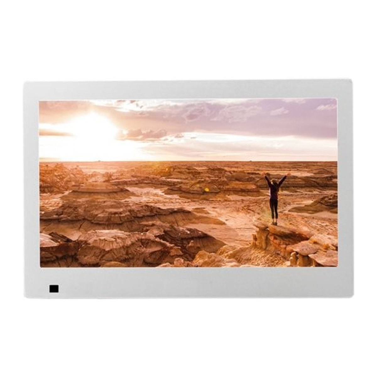 XORO CPF 10B1 Digitaler Bilderrahmen mit WLAN, Bewegungssensor und SD-Karte, Weiß, 25,65 cm (10,1 Zoll) - Bild 1