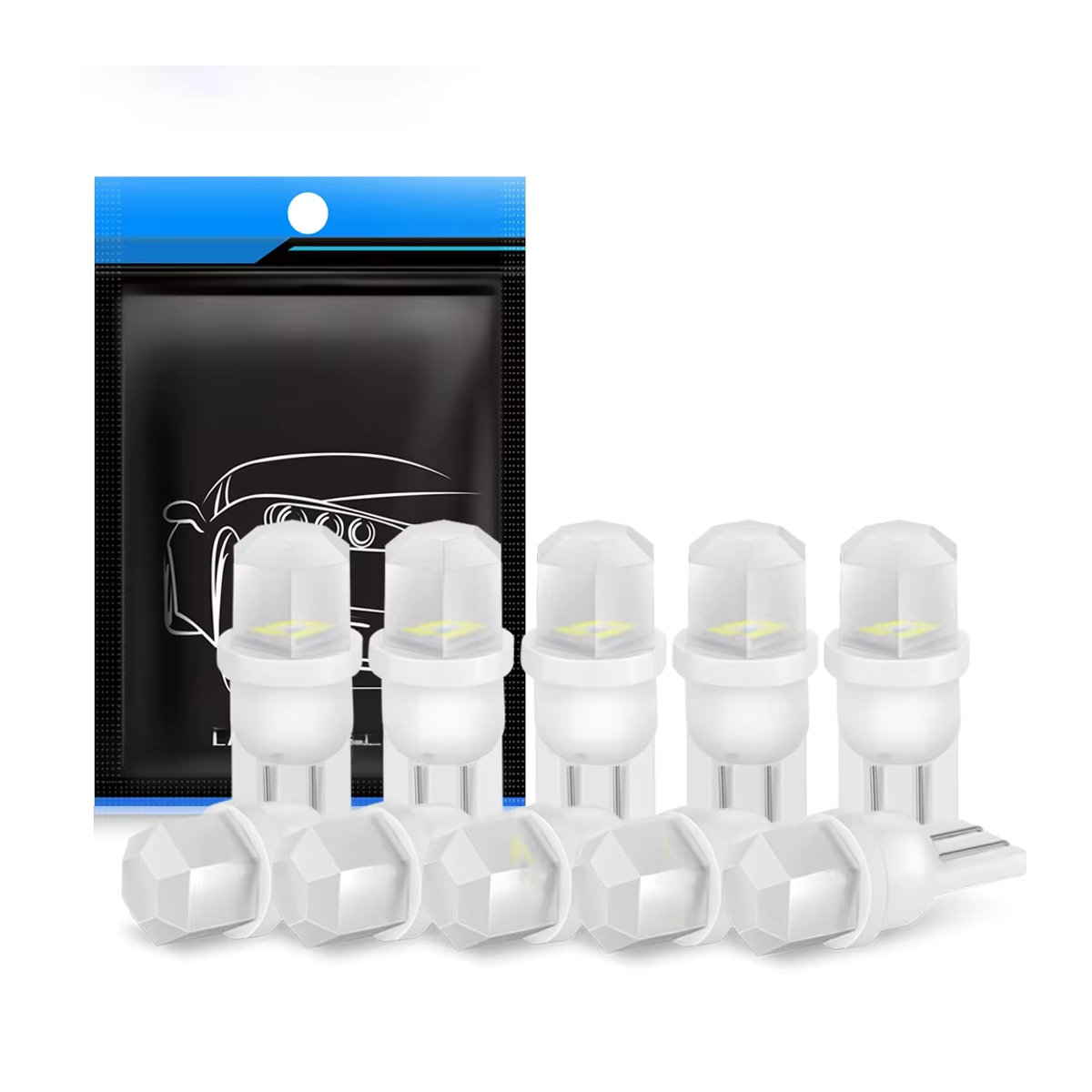 XSTORM 10er Set Keramik T10 W5W LED Lampen mit Canbus 4SMD 3030 in Weiß für Auto Innenbeleuchtung und Seitenmarkierung 12V - Bild 6