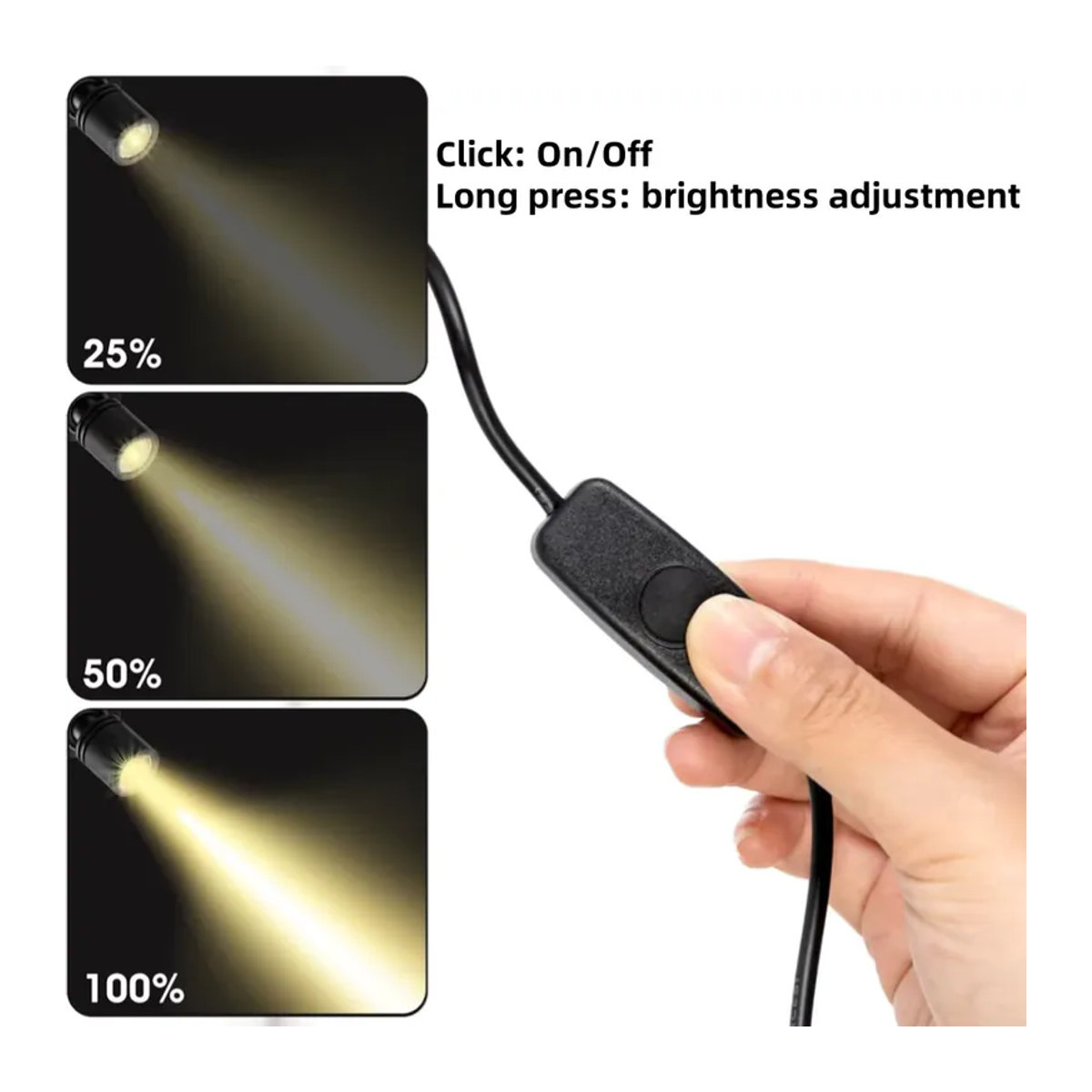 XUNATA LED Mini Strahler 5V dimmbare Möbelbeleuchtung als Schrankleuchte und Akzentlicht in verschiedenen Farben - Bild 2