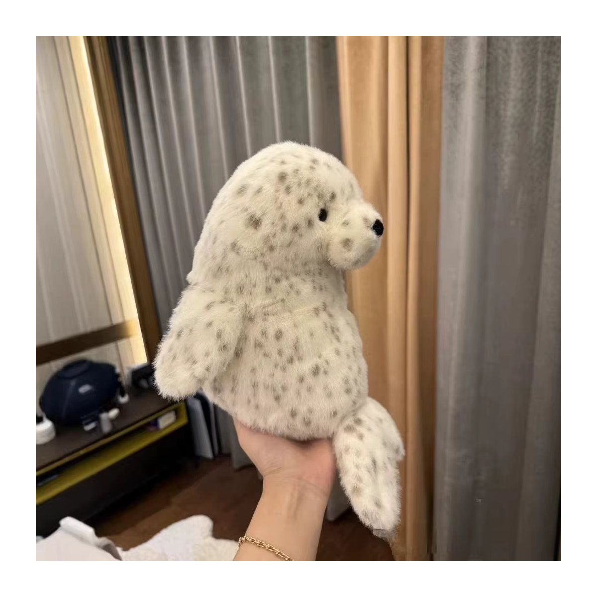 XUYUAN Robben und Seelöwen Ornamente in Weiß als Kawaii Schreibtischdekoration und Wohnaccessoire - Bild 2