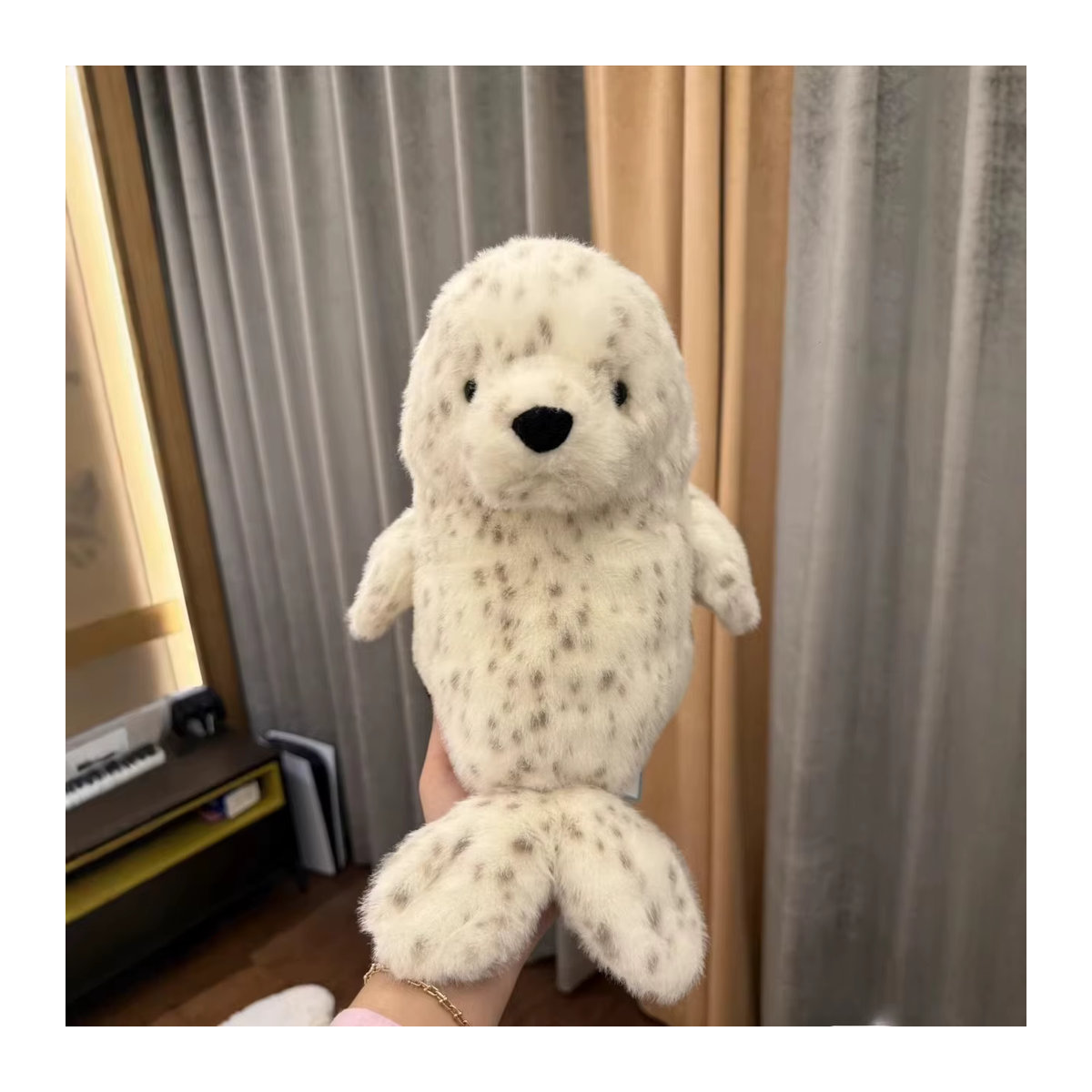 XUYUAN Robben und Seelöwen Ornamente in Weiß als Kawaii Schreibtischdekoration und Wohnaccessoire - Bild 3