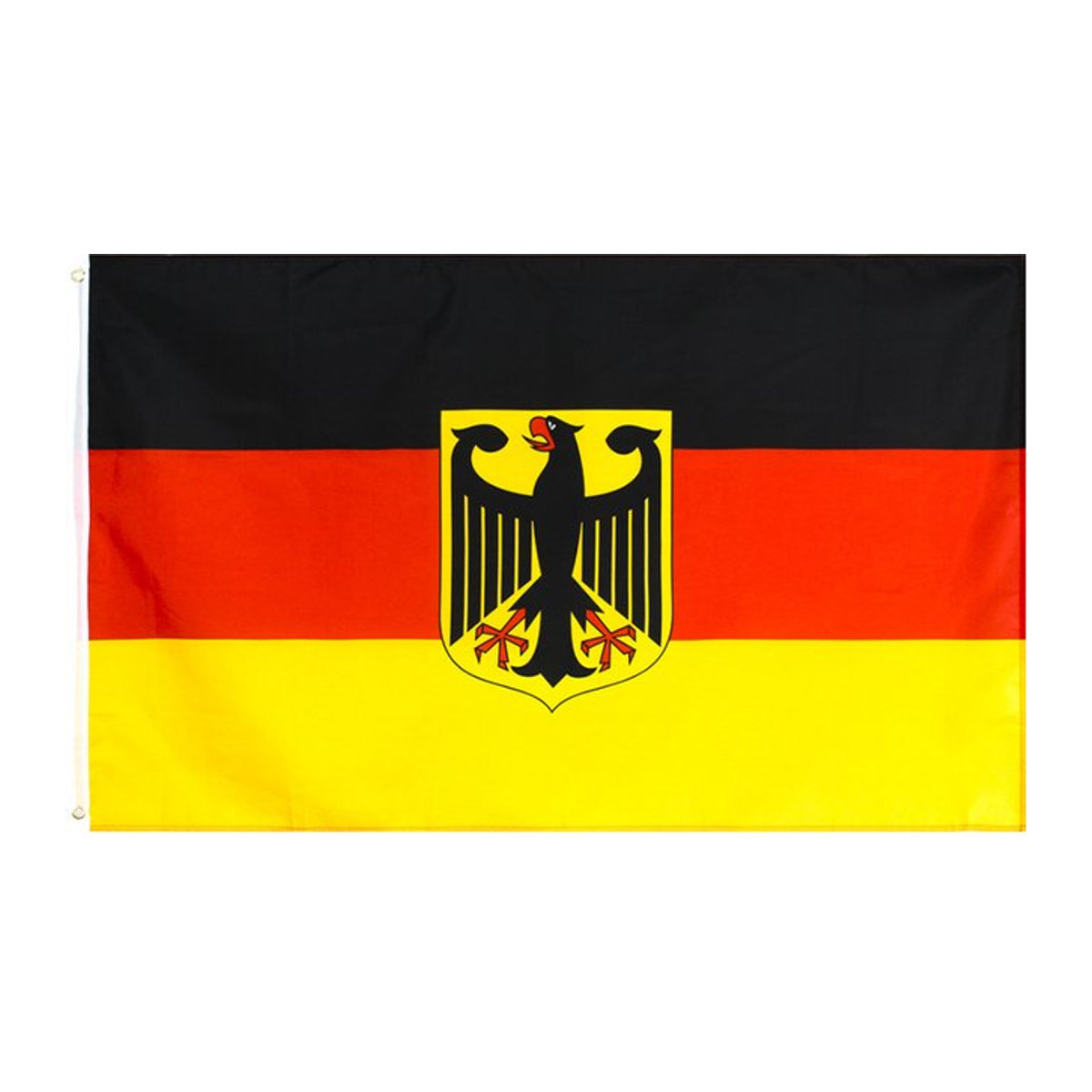 xvggdg Deutschland National Emblem Flagge aus Polyester, mehrfarbig, B: 150 cm, H: 90 cm - Bild 1