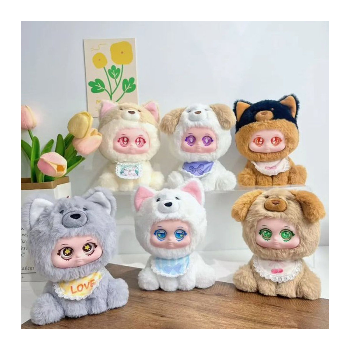 Xvio Dog Paradise Series Plüsch-Vinyl-Blindbox von 52TOYS, mehrfarbige niedliche Tier-Puppen als Dekoration und Spielzeug für Kinder - Bild 1