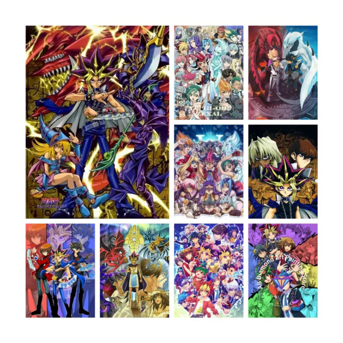 Y-Yu-Gi-Oh Klassisches Anime Diamant-Malerei-Set 5D DIY Cartoon Diamant-Stickerei in Mehrfarbig - Bild 2