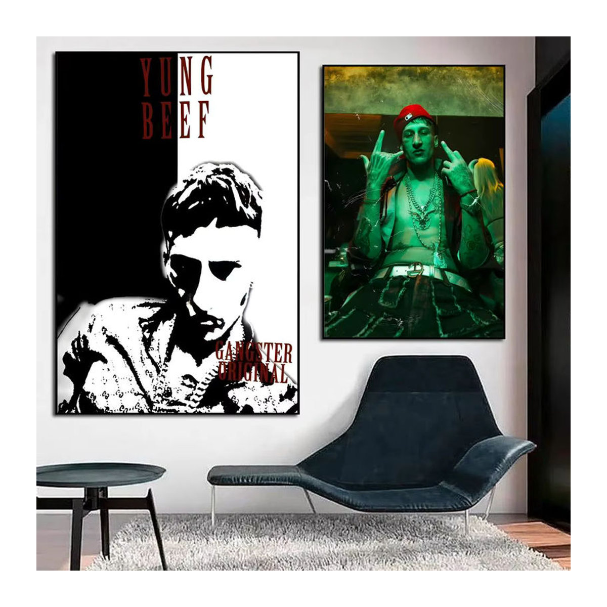 Y-Yung Beef Poster HD Art Wanddeko wasserfest, mehrfarbig und schwarz, rechteckiges Porträt für Wohnzimmer und Schlafzimmer - Bild 2