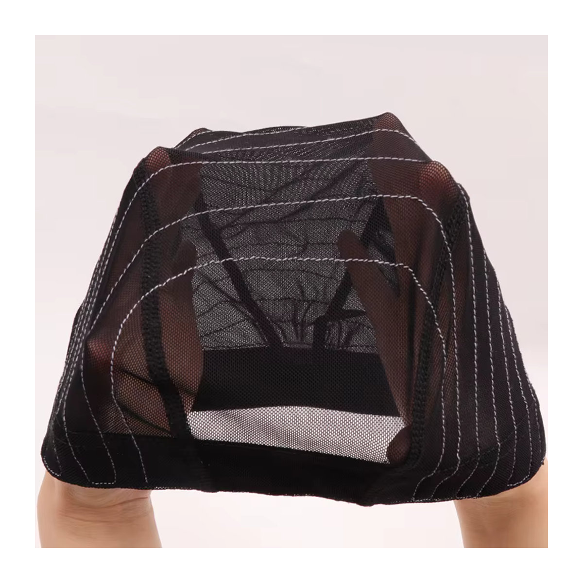 Yajukai DIY Spitze Perücken Basis Mesh Kappen für die Perückenherstellung in Weiß und Schwarz - Bild 3