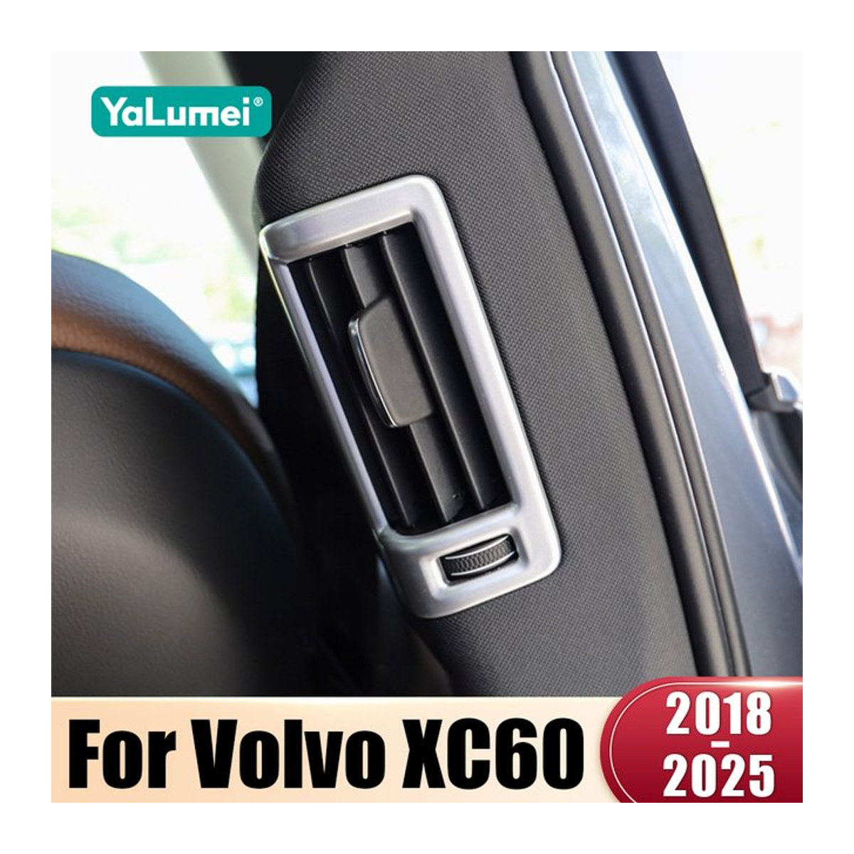 YaLumei Klimaanlage Lüftungsdüsen Abdeckung für Volvo XC60 V90 S90 in Schwarz aus Kunststoff - Bild 1