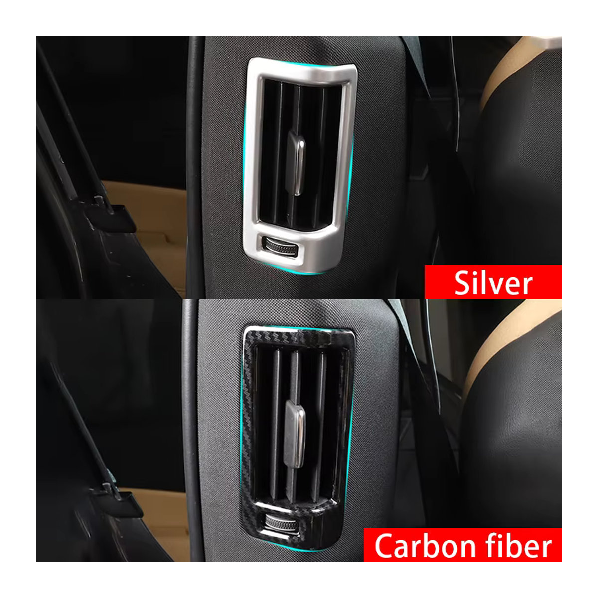 YaLumei Klimaanlage Lüftungsdüsen Abdeckung für Volvo XC60 V90 S90 in Schwarz aus Kunststoff - Bild 4