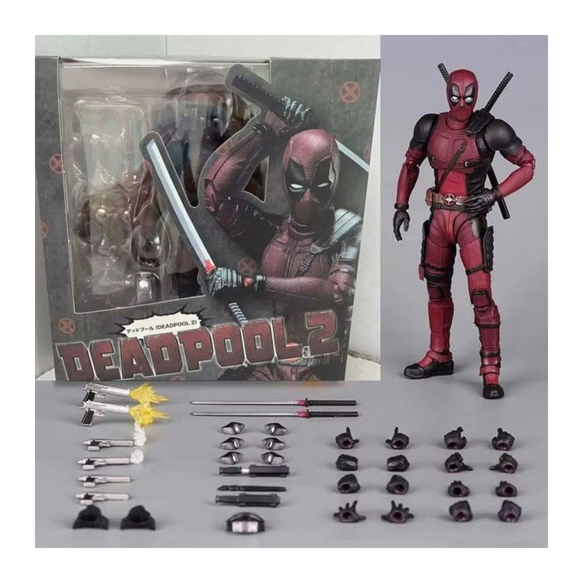 Yamaguchi Deadpool Actionfigur aus PVC in Rot, 16 cm hoch, als dekoratives Modell für Sammler - Bild 1