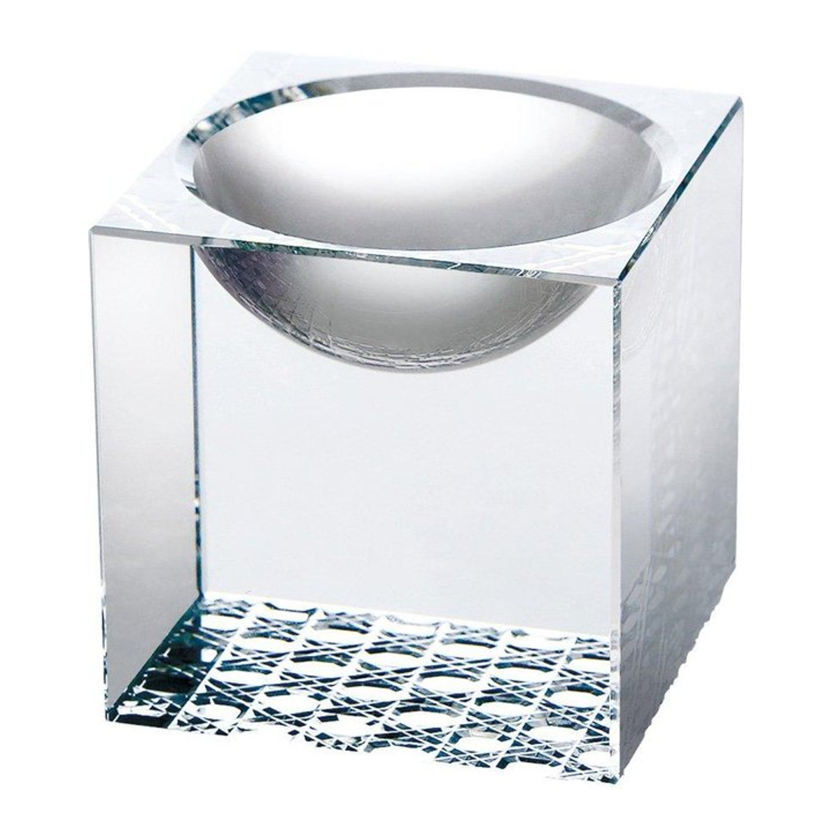 Yamako Kristallwürfel Rundloch 26214 aus Glas, transparent, quadratisch - Bild 1
