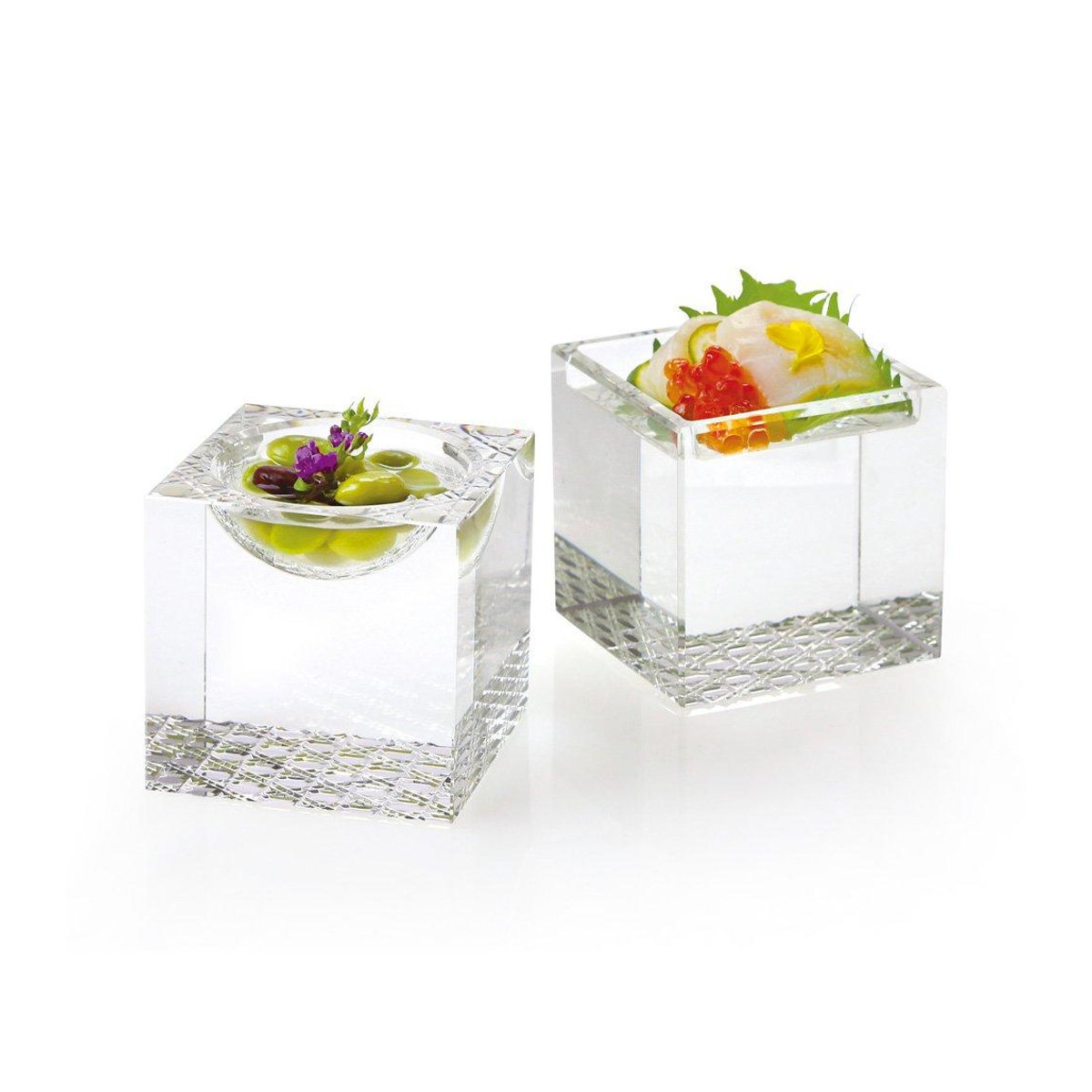 Yamako Kristallwürfel Rundloch 26214 aus Glas, transparent, quadratisch - Bild 2