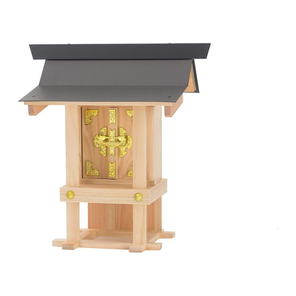 Yamato Bridge Kamidana no Sato Shinto-Erdgott Altar aus Holz und Metall, mehrfarbig, B: 34.5 cm, T: 32.5 cm, H: 22.5 cm - Bild 1