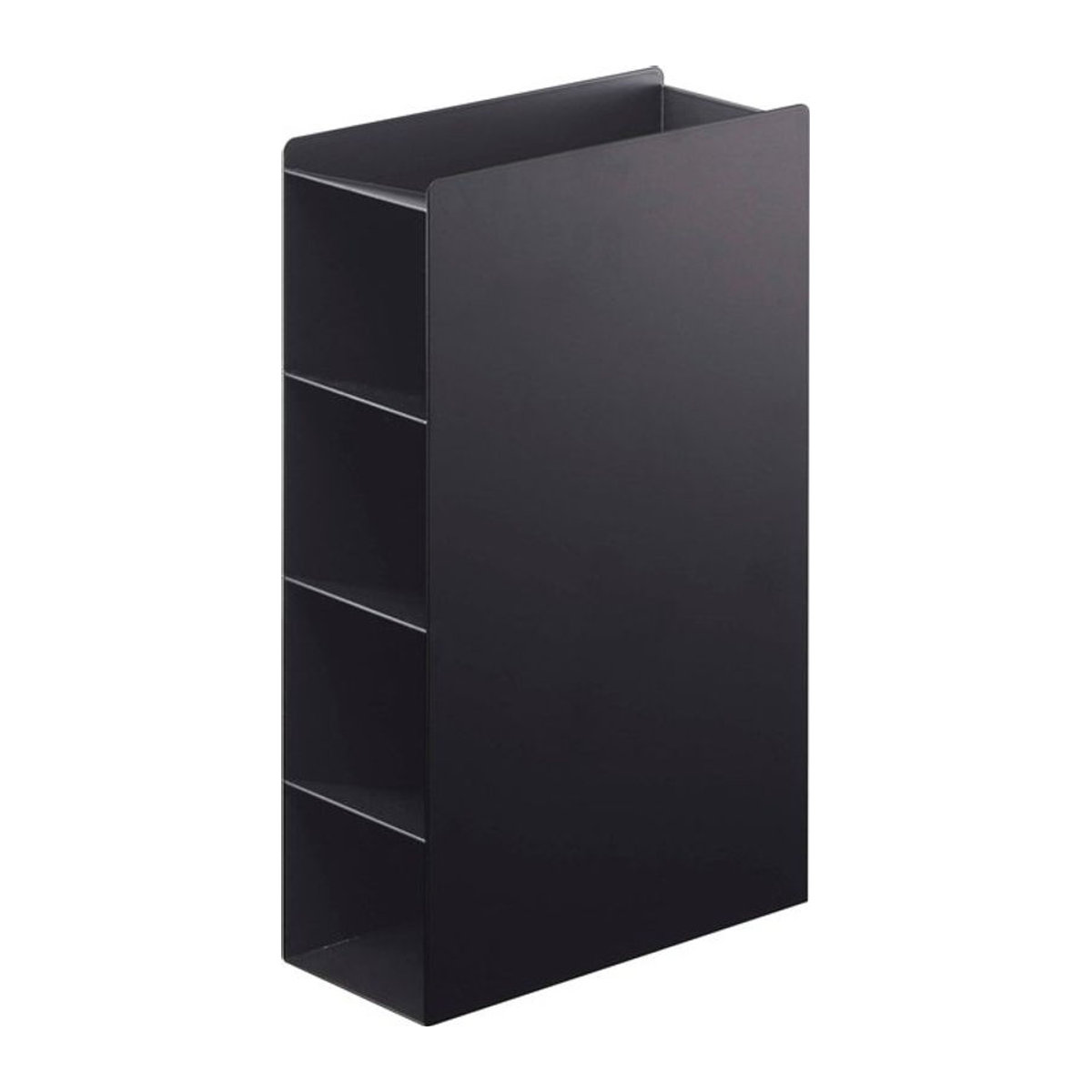 Yamazaki Lap Slim 4-stufiger Ständer aus Stahl, Schwarz, H: 29,5 cm, B: 8 cm, T: 18 cm - Bild 1
