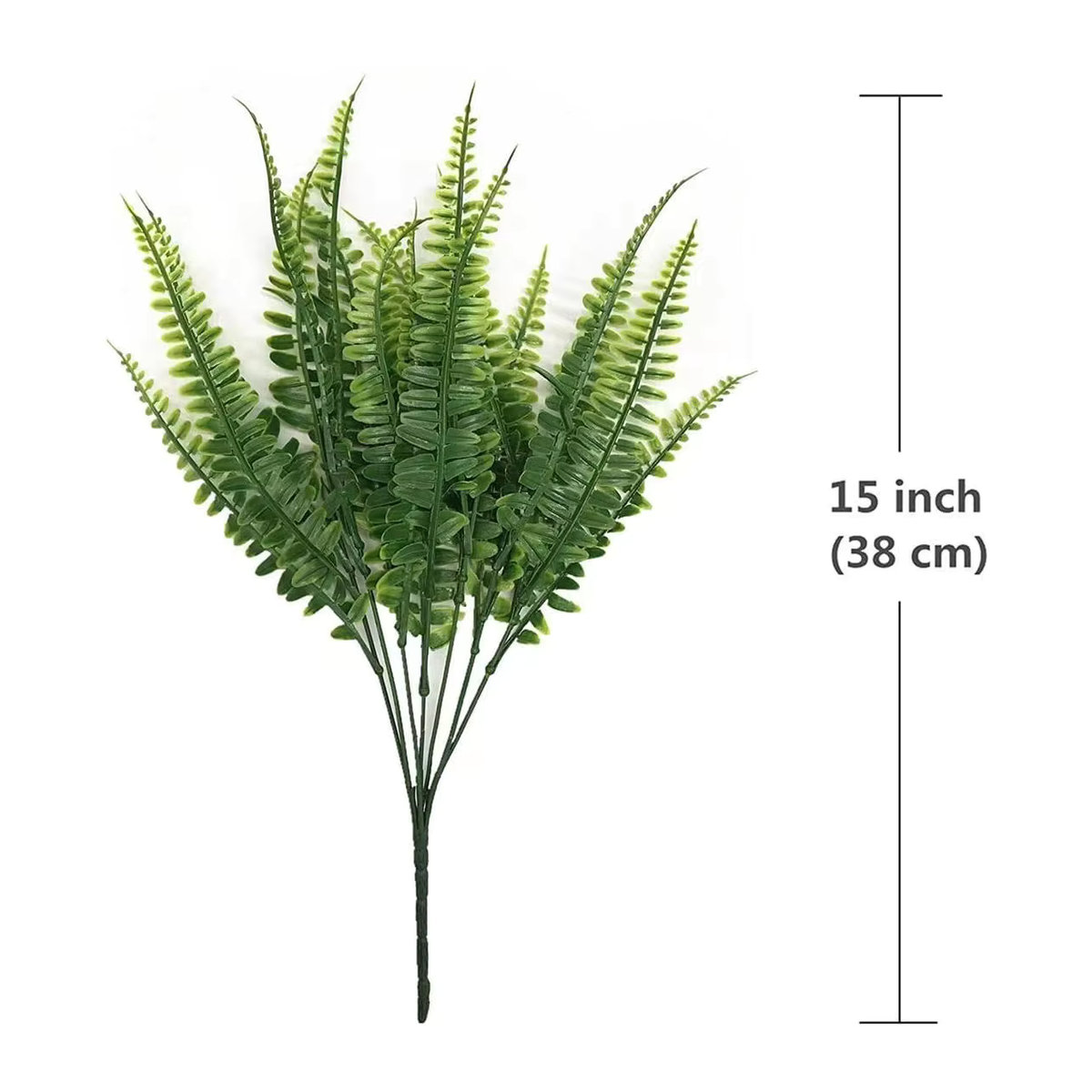 Yaoshine Künstliche Persische Farne in Grün für Wanddekoration und Blumenarrangements aus Kunststoff - Bild 4