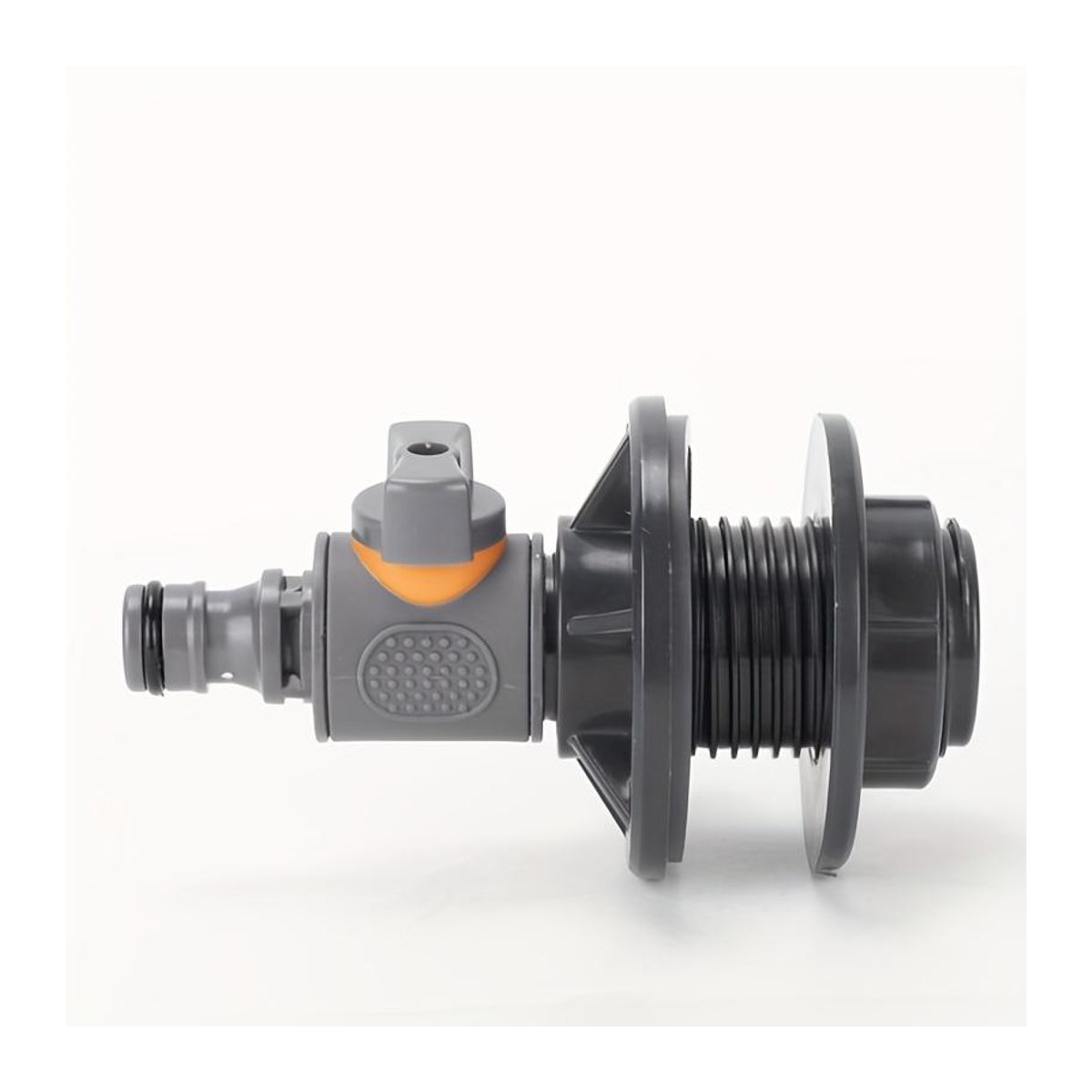 YC Direct 2er-Set IBC-Wasserfass-Adapter aus Kunststoff mit Ventil und Außengewinde in Schwarz - Bild 7