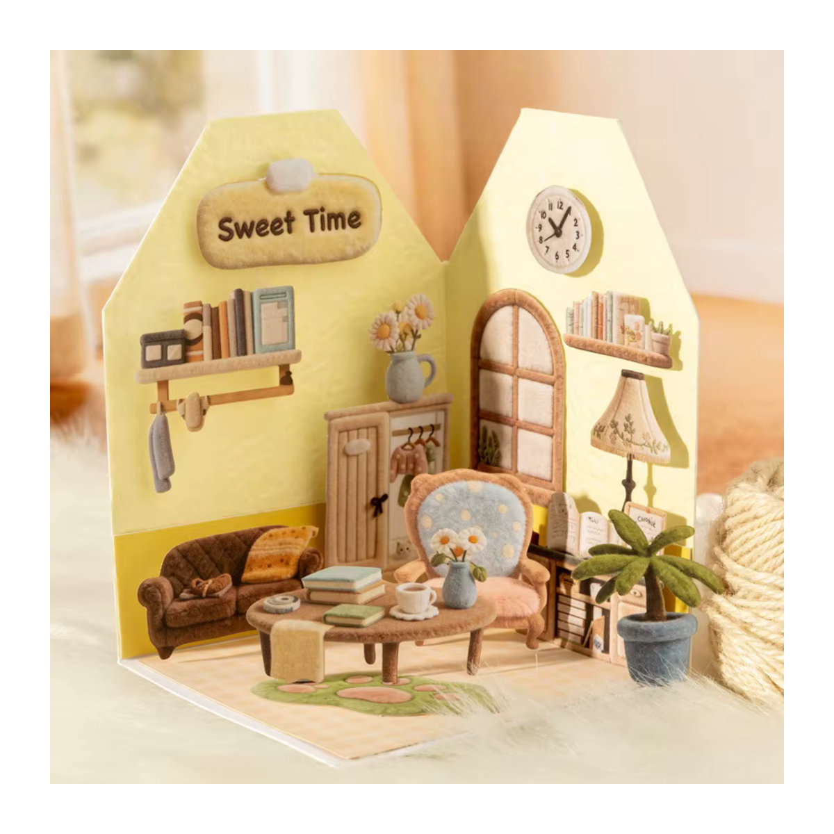 YCDBTH Plüsch-Heim-Dekor-Aufkleber-Set mit 30 Blatt in 6 Stilen, mehrfarbig, ideal für Kinder - Bild 4