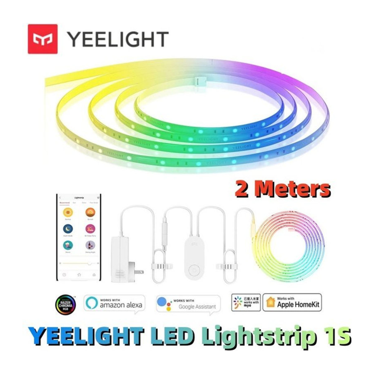 Yeelight Aurora Smart 1S Plus LED RGB Lichtleiste, bunt, WiFi-Steuerung mit App-Assistent und Homekit für dein Smart Home - Bild 1