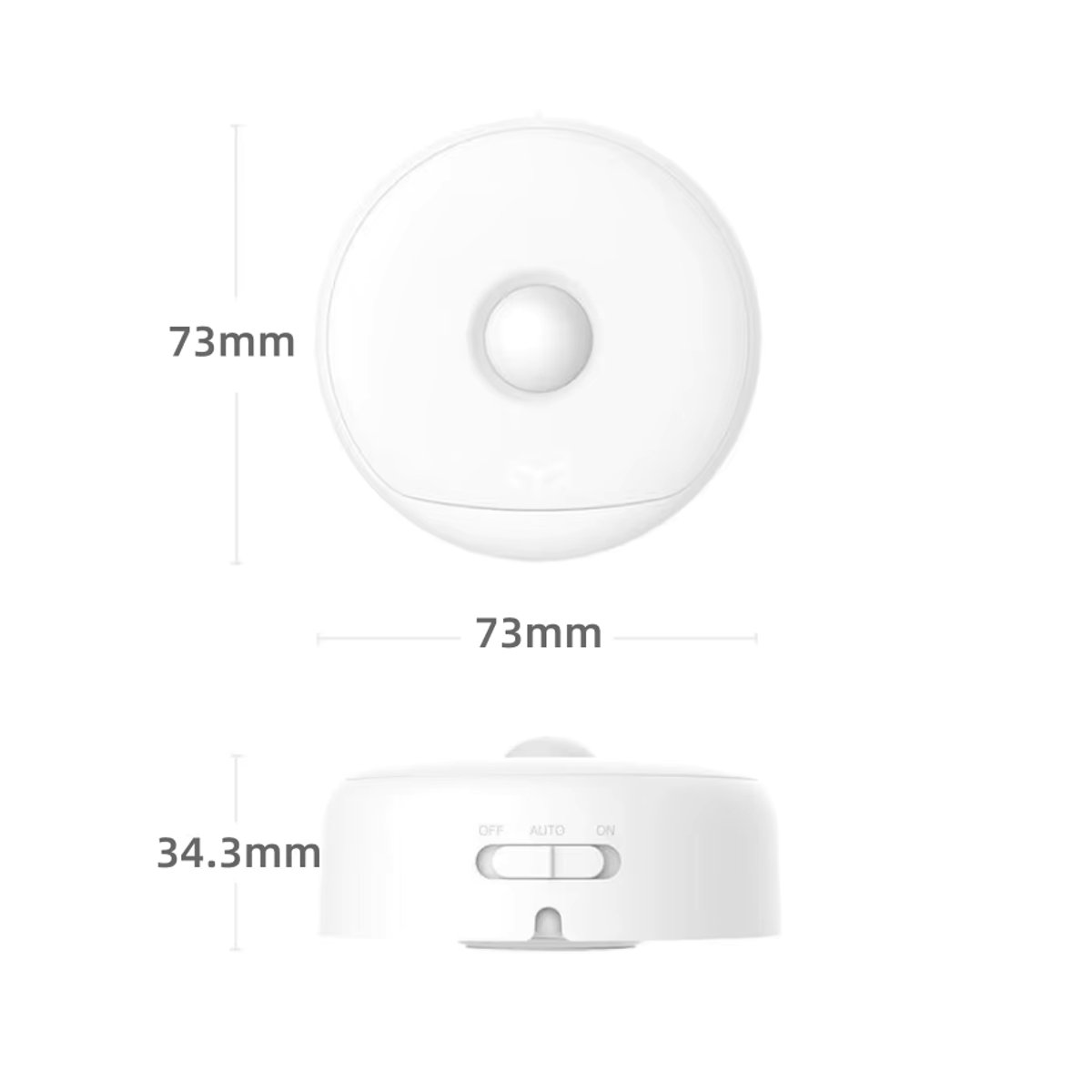 Yeelight LED-Nachtlicht mit Bewegungsmelder in Weiß, wiederaufladbar und minimalistisch für Schlafzimmer, Schrank oder Flur - Bild 6