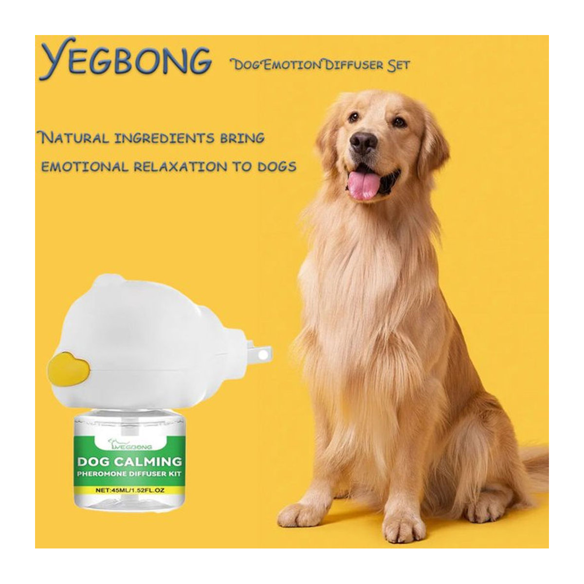 YEGBONG Hunde-Emotionen-Diffusor-Set zur Angstlinderung und Stressreduzierung in Weiß - Bild 1