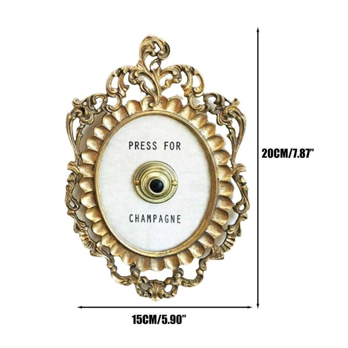 Yeiiaolin Türklingel aus Metall in Gold, Handgefertigtes geometrisches Schreibtischornament und hängende Dekoration für dein Wohnzimmer - Bild 3