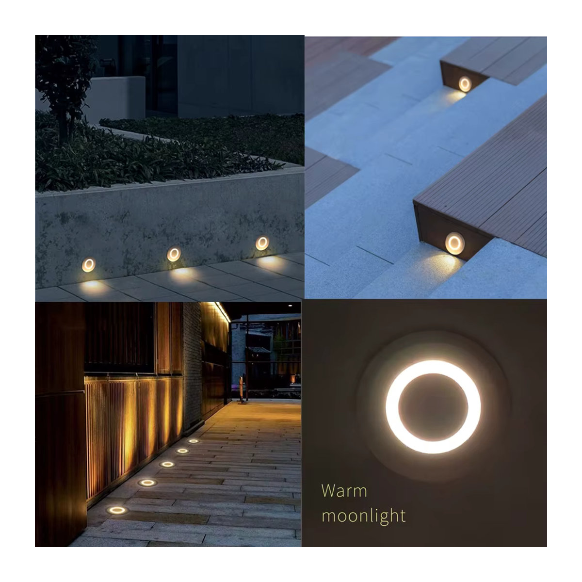 YELEDWAY LED Einbauleuchten IP67 wasserdichte Bodenstrahler aus Aluminium in Silber für Garten und Treppen - Bild 5