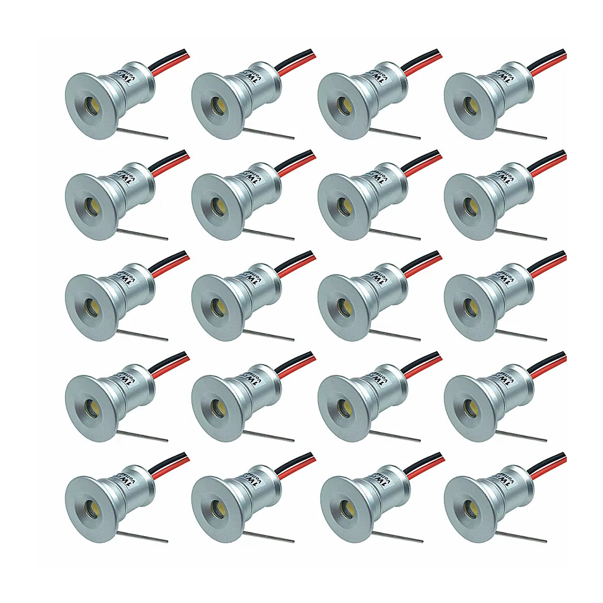 YELEDWAY LED Einbaustrahler Mini Spot 12V in Silber, IP65 wasserdichte Wegeleuchte aus Aluminium für Treppen und Außenbereiche - Bild 7
