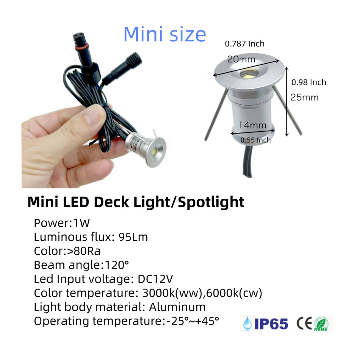 YELEDWAY LED Wegeleuchte IP67 aus Aluminium in Schwarz für Außenbereich und Garten - Bild 2