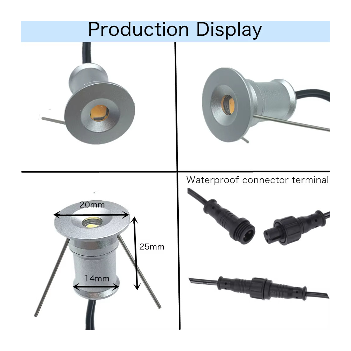YELEDWAY LED Wegeleuchte IP67 aus Aluminium in Schwarz für Außenbereich und Garten - Bild 3