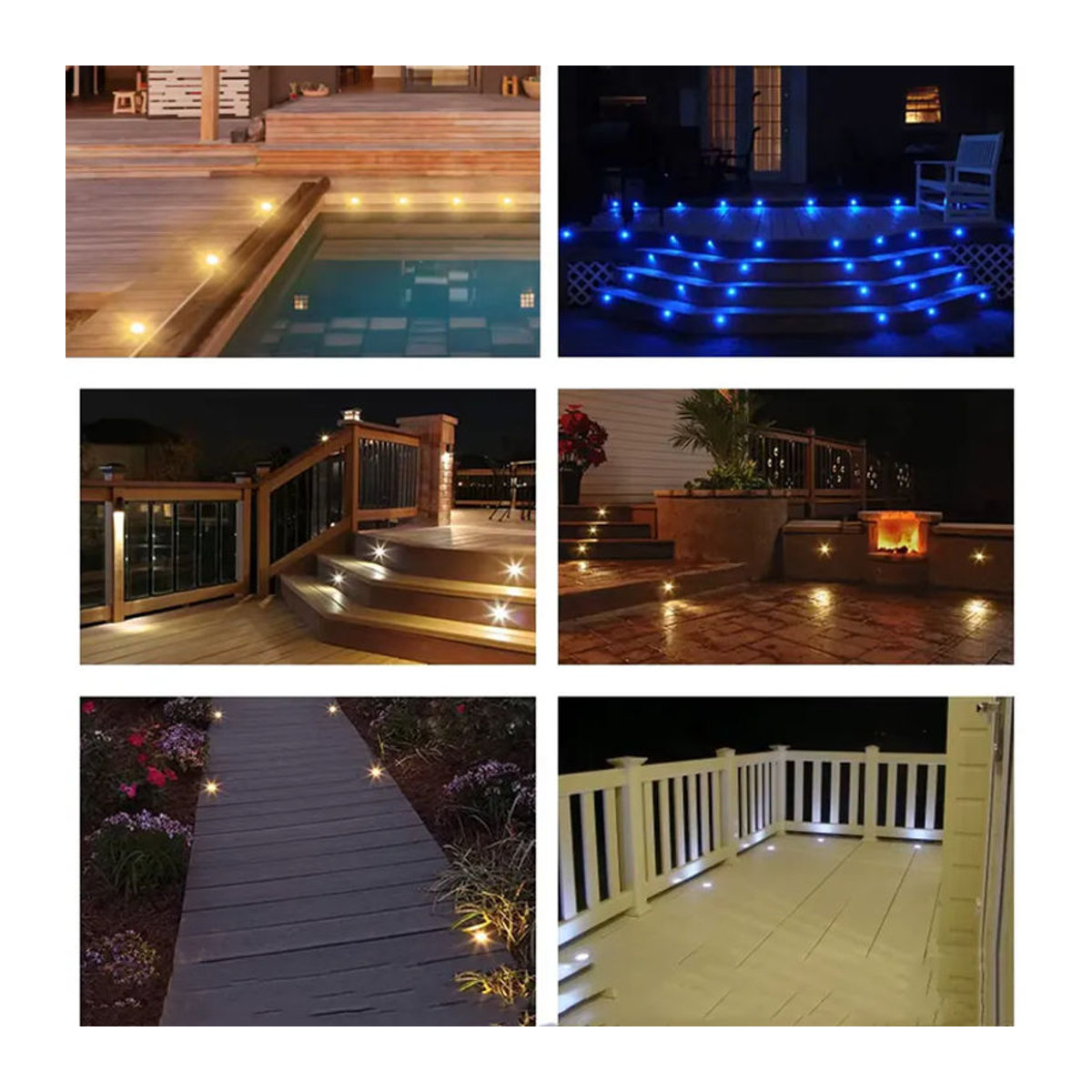 YELEDWAY Mini LED Einbauleuchte IP67 Wasserdicht 12V aus Edelstahl und Aluminium für Garten und Landschaftsbau - Bild 6