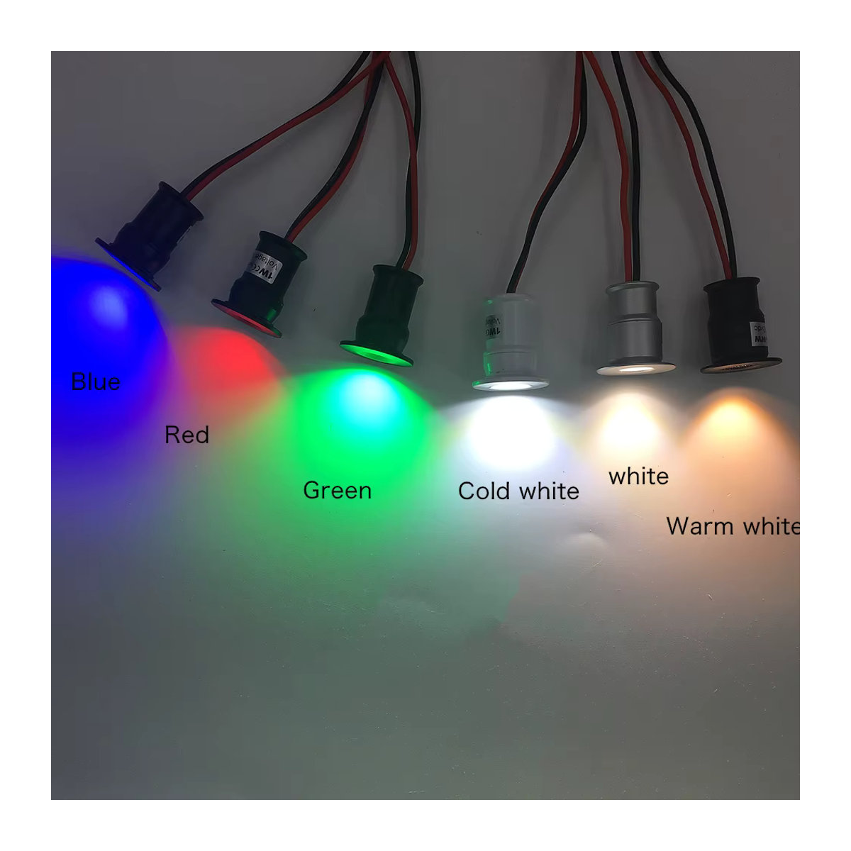 YELEDWAY Mini LED Einbaustrahler 12V IP65 Dimmbar Schwarz 1W Aluminium - Bild 4