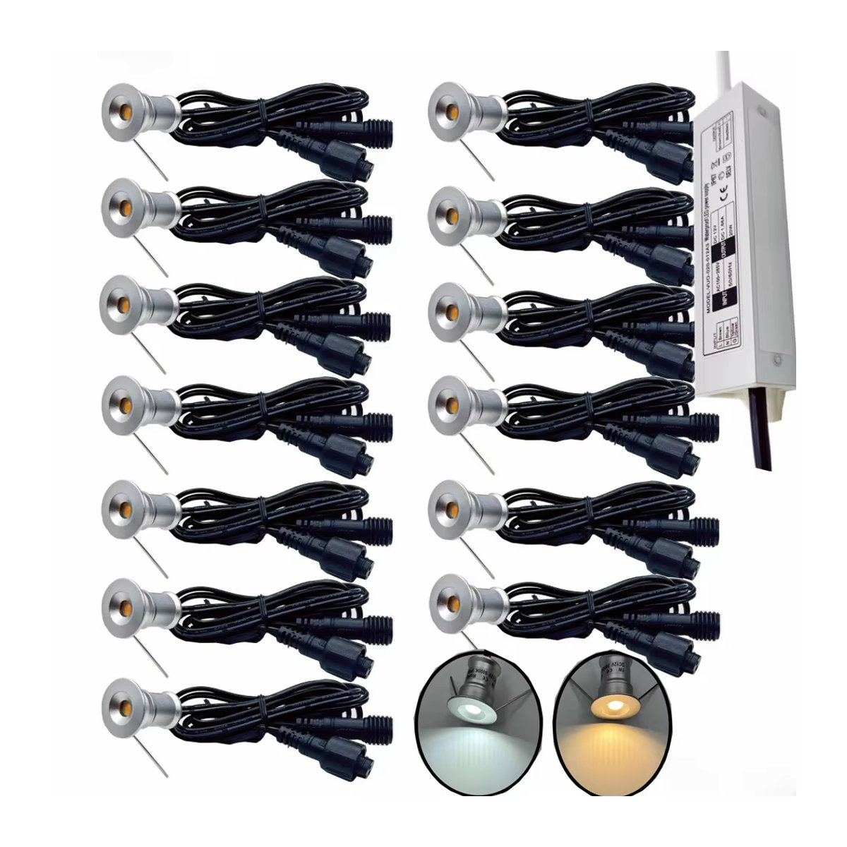 YELEDWAY Mini-LED-Wegeleuchte aus Edelstahl und Aluminium, IP67 wasserdicht, minimalistisches Design für Gartentreppen und Landschaftsbeleuchtung - Bild 7