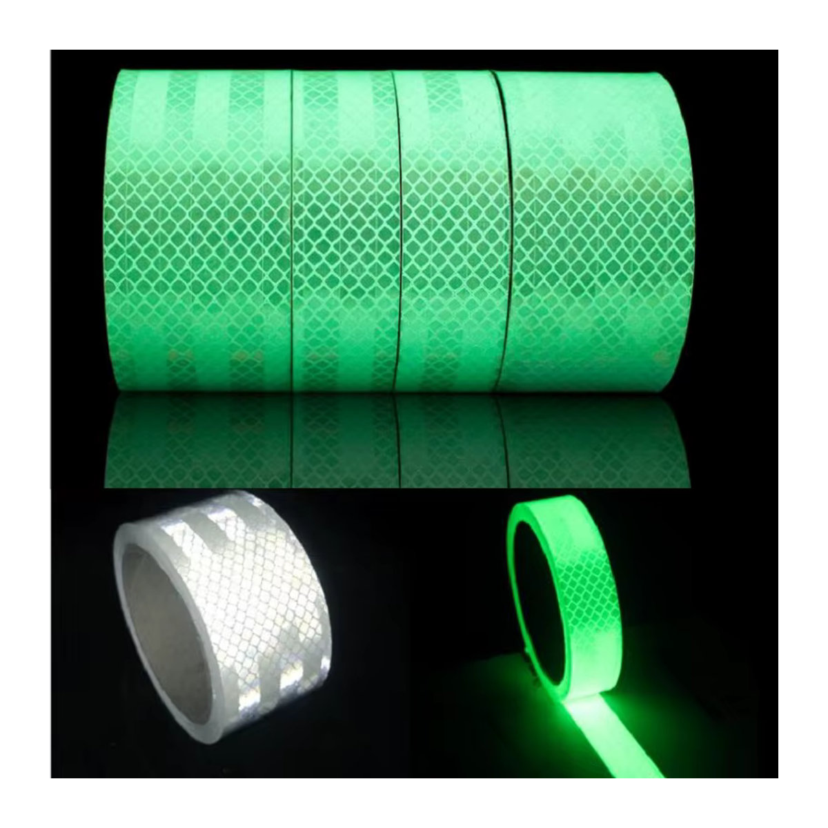 Yemingduo Fluoreszierendes Klebeband in Pink und Orange, Leuchtband aus Kunststoff für DIY-Bastelprojekte und Dekoration - Bild 3