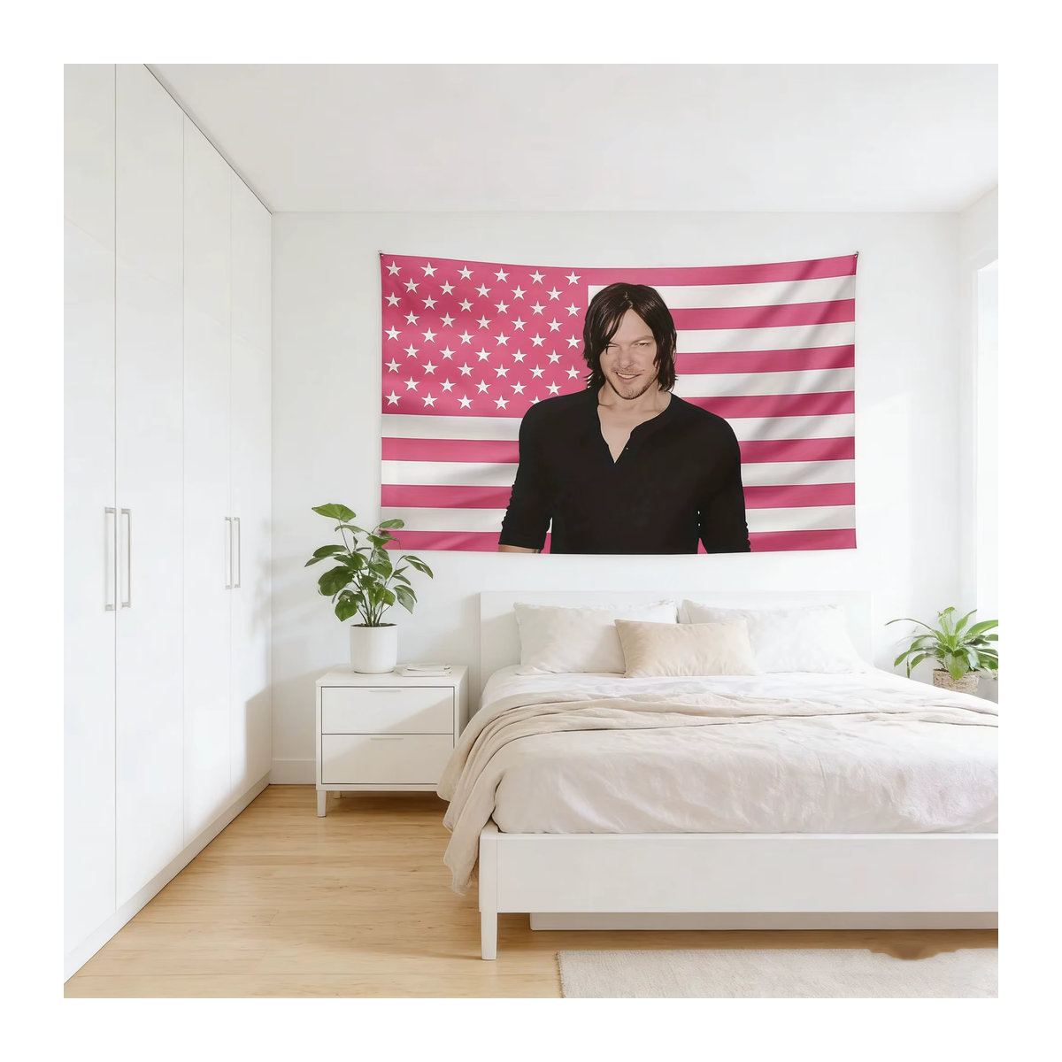 YGHCYUE Daryl Dixon Wandteppich, ästhetische Wandkunst für Schlafzimmer und Schlafsäle, mehrfarbig, B/H: 60 x 60 cm - Bild 4