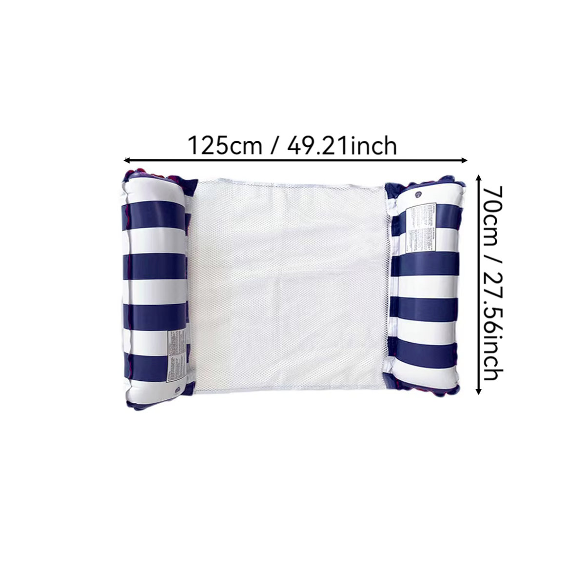 YHSBUY Aufblasbares Chip-Schwimmbett aus PVC für Erwachsene mit 2-Röhren-Design und Netz - Bild 3