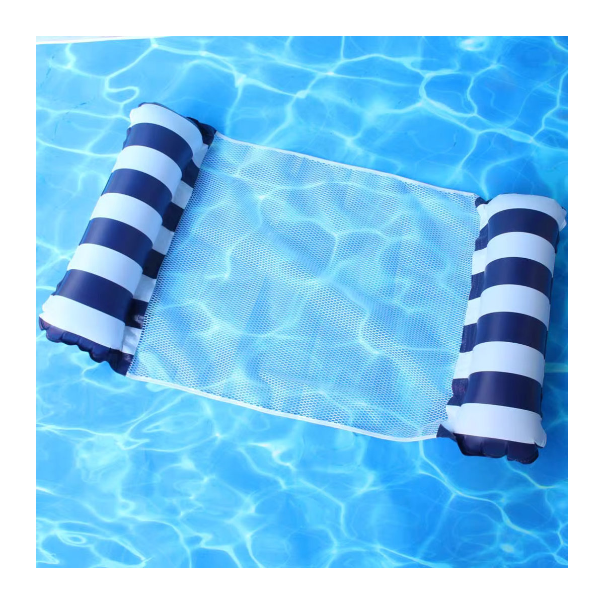 YHSBUY Aufblasbares Chip-Schwimmbett aus PVC für Erwachsene mit 2-Röhren-Design und Netz - Bild 4