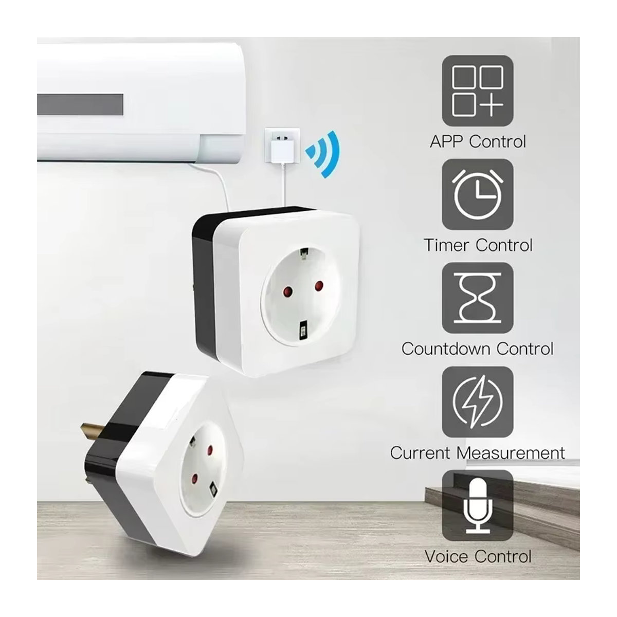 YIDIELE Smart WiFi Klimaanlagen Steckdose mit IR Fernbedienung in Weiß für Tuya und Smart Life, kompatibel mit Alexa und Google Home - Bild 3