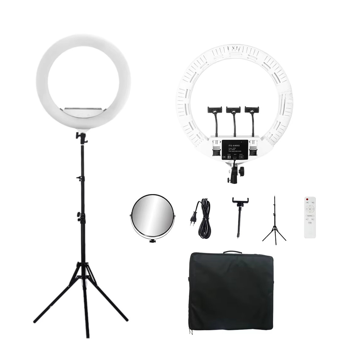 Yidoblo FS640II Professionelle 22-Zoll LED Ringlampe mit Stativ 100 W für Make-up, Tattoo, Video und Fotostudio mit CRI95 - Bild 7