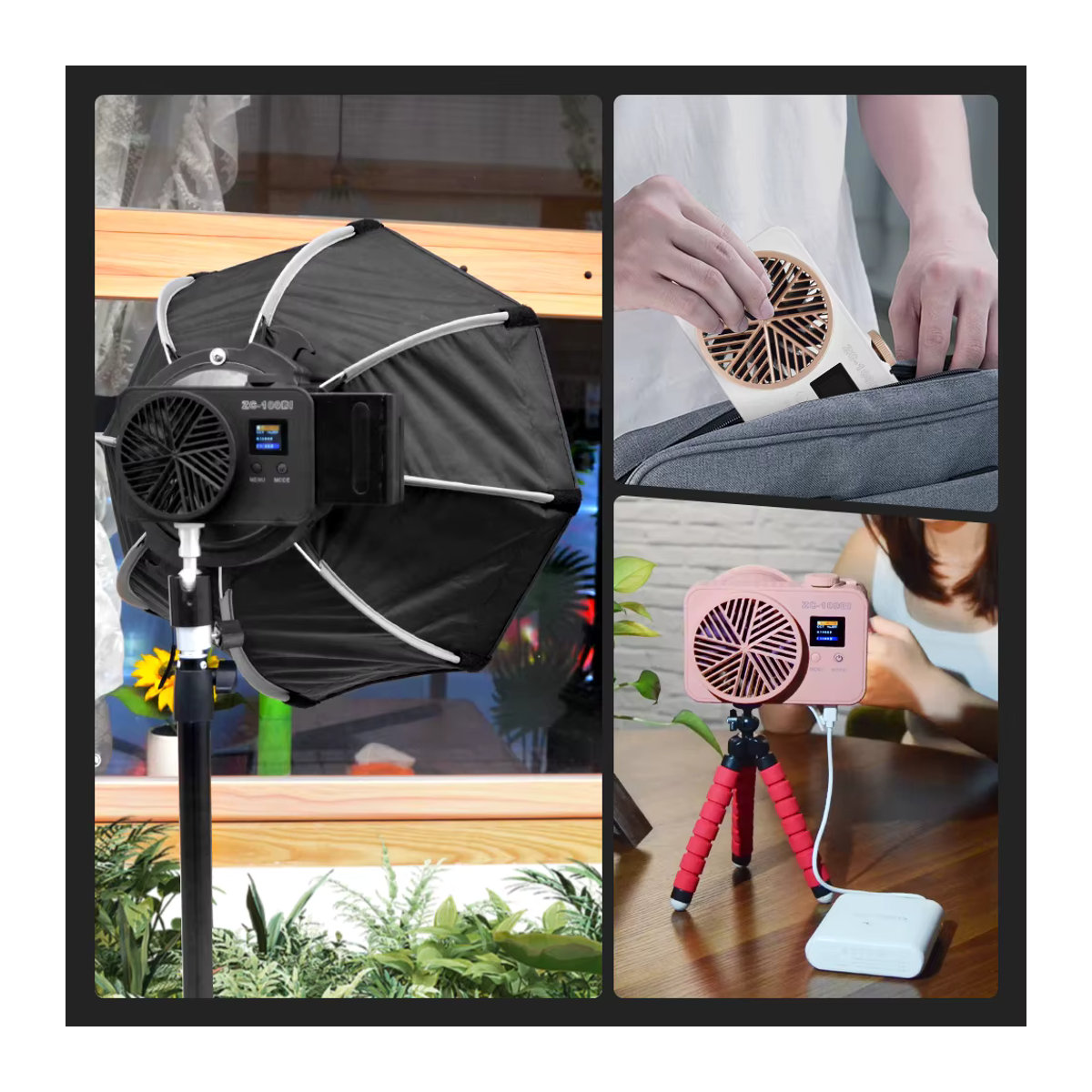 Yidoblo LED Taschenfülllicht 100 W dimmbar mit - Bild 2