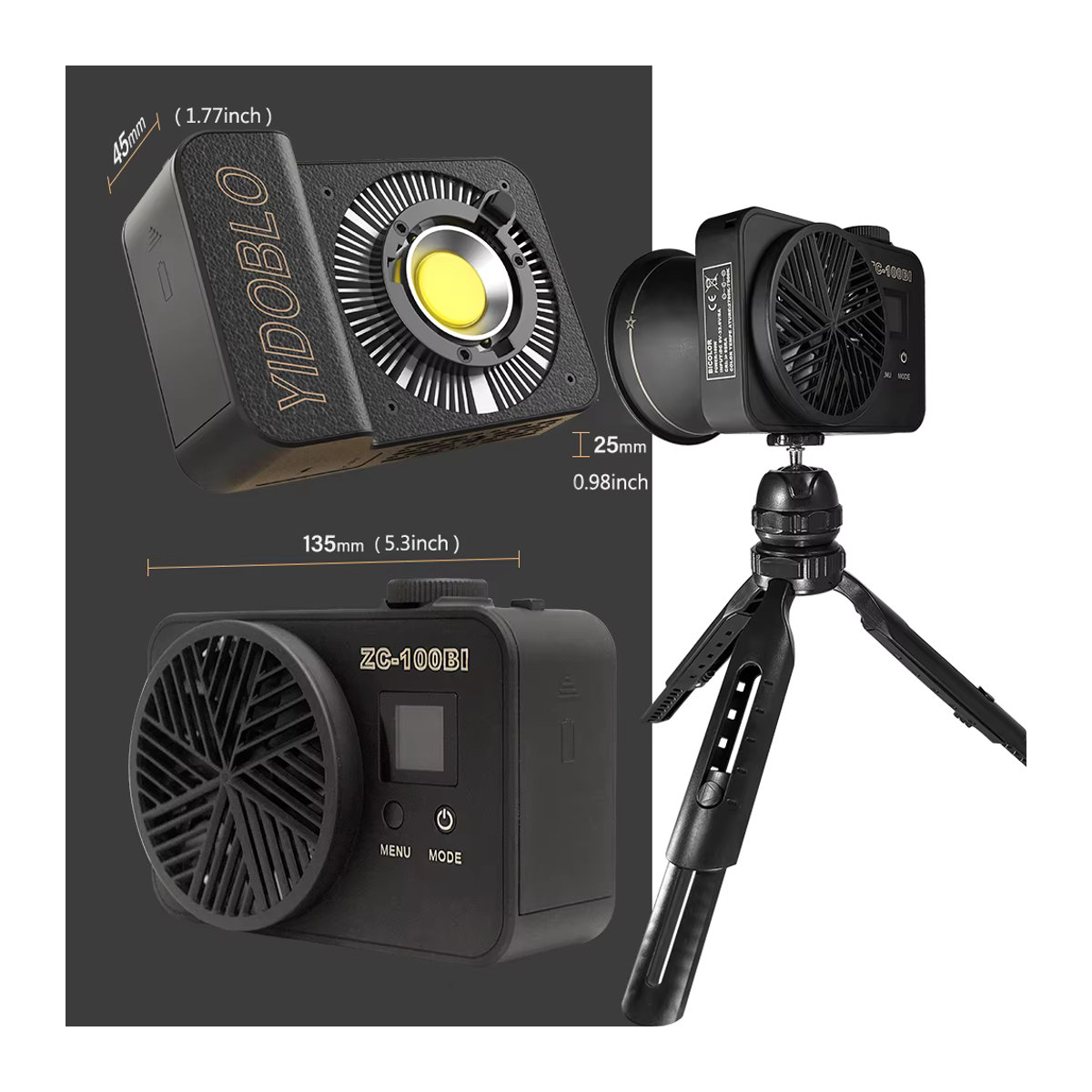 Yidoblo LED Taschenfülllicht 100 W dimmbar mit - Bild 6