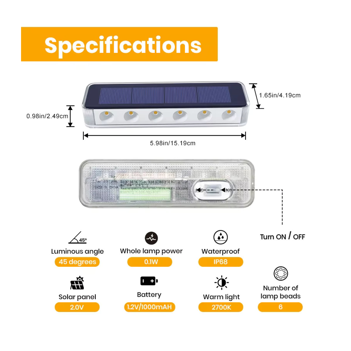 Yilaie LED Solar Wegeleuchten im 4er Pack, Blau, Wasserdicht IP68, Moderne Solar Treppenlichter für Außen - Bild 2