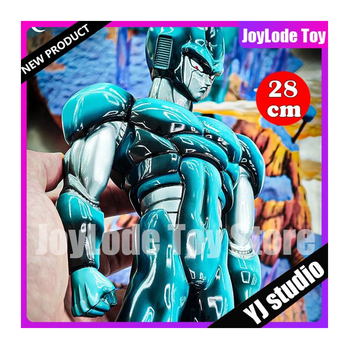 YJ Studio Dragon Ball Z Anime Figur Cooler als Sammlermodell aus Metall und Kunststoff, Höhe: 28 cm, mehrfarbig - Bild 1