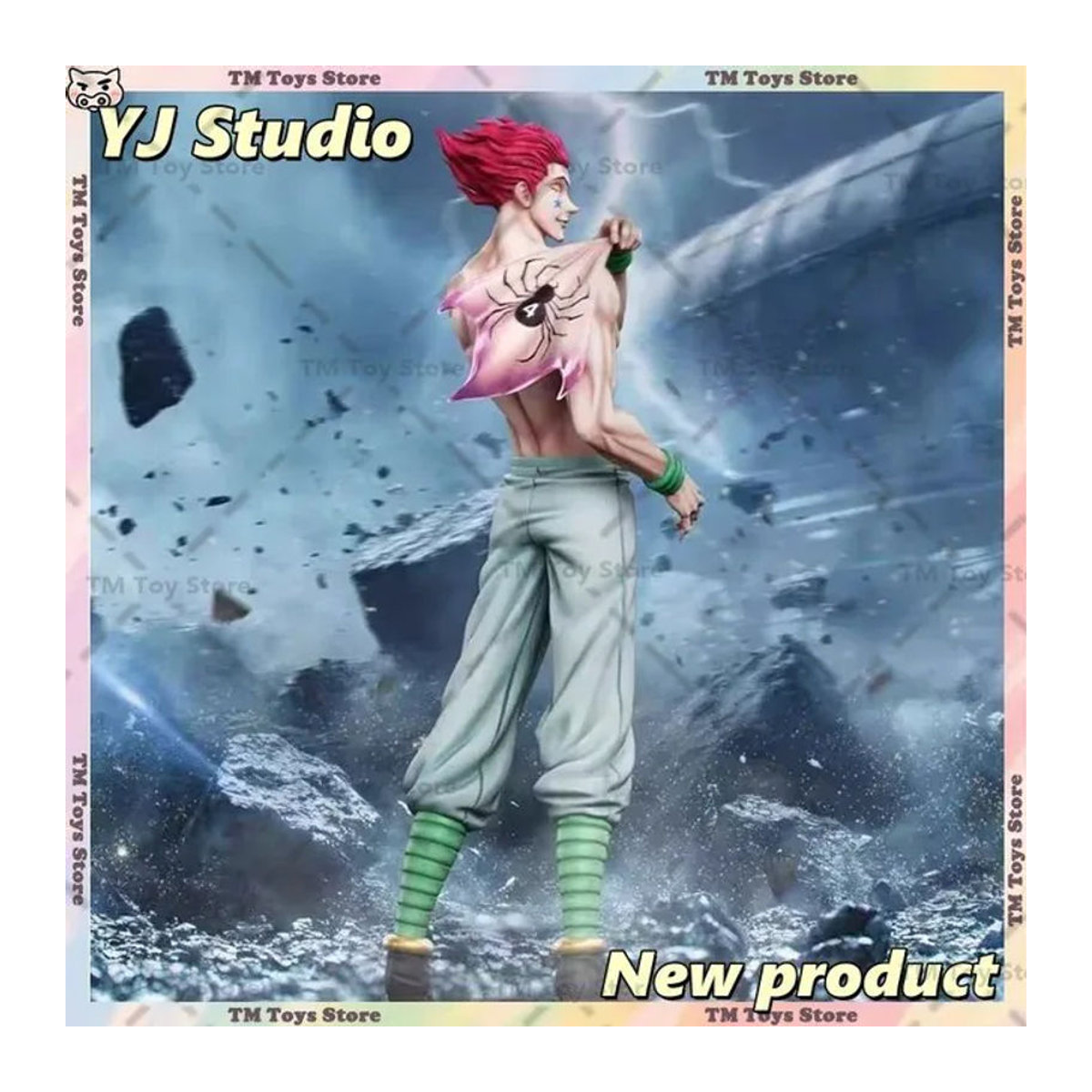YJ Studio HUNTER×HUNTER Hisoka Anime-Figur aus PVC, mehrfarbig, Höhe: 31 cm - Bild 1