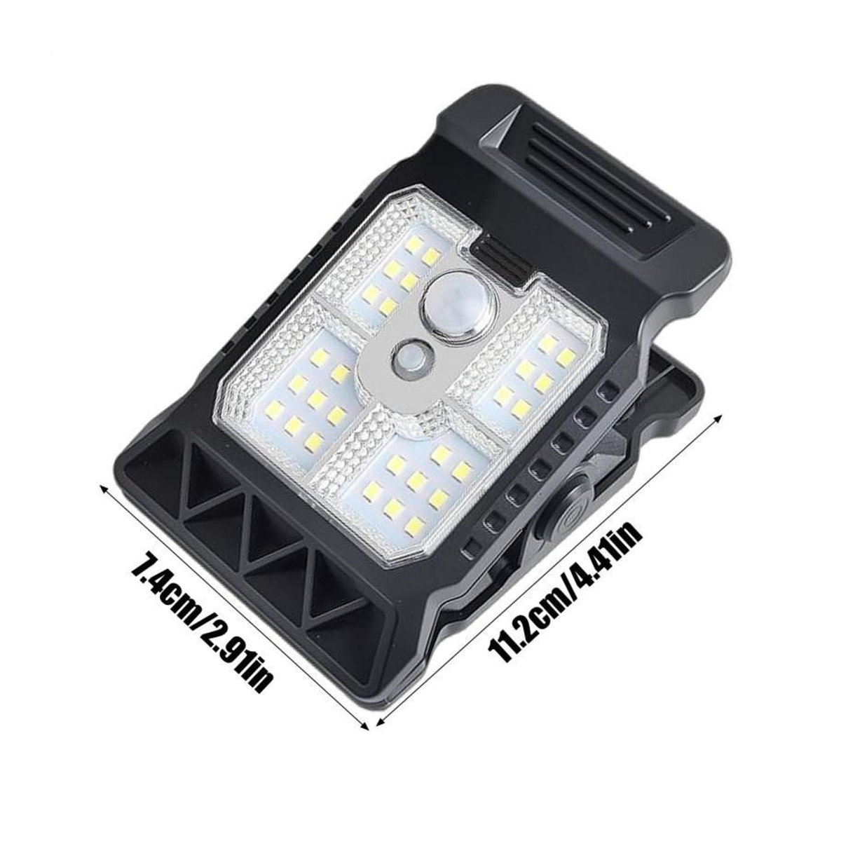 YJMP Super Lighting Clip-on LED Solarleuchte mit smarter Bewegungserkennung, wasserdichte Außenlampe in Schwarz - Bild 3