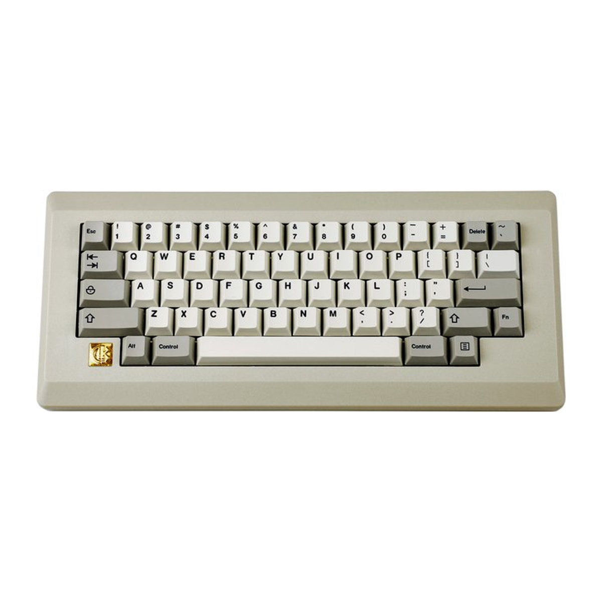 YMDK Retro Mechanische Tastatur Kit M0110 D0110 in Beige mit Hot Swap ANSI ISO Dichtung, Typ C Anschluss und Kunststoff Gehäuse - Bild 1