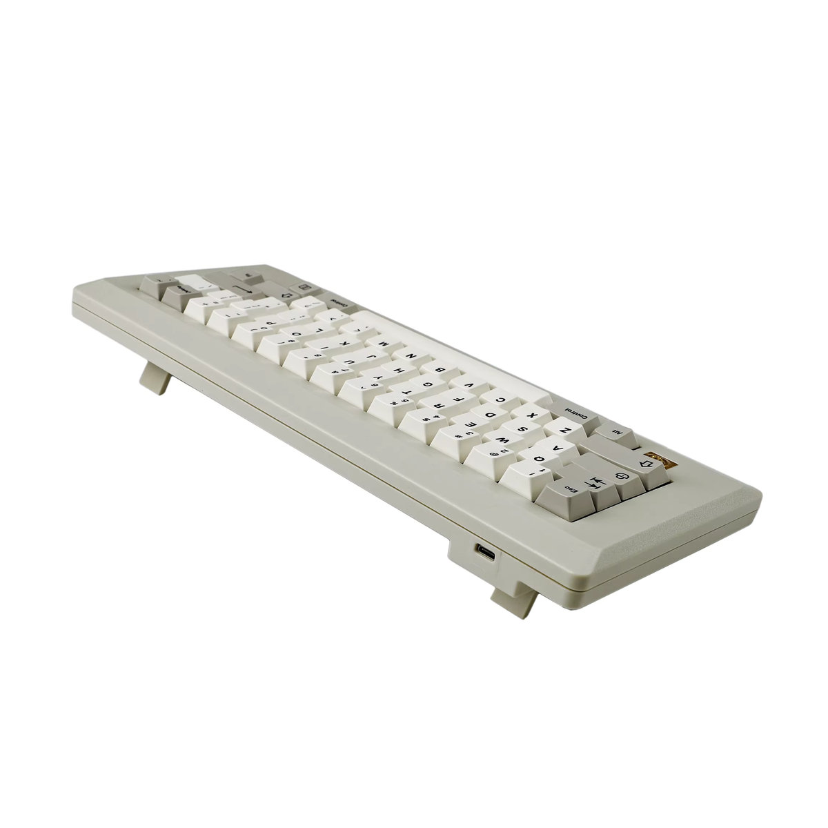 YMDK Retro Mechanische Tastatur Kit M0110 D0110 in Beige mit Hot Swap ANSI ISO Dichtung, Typ C Anschluss und Kunststoff Gehäuse - Bild 2