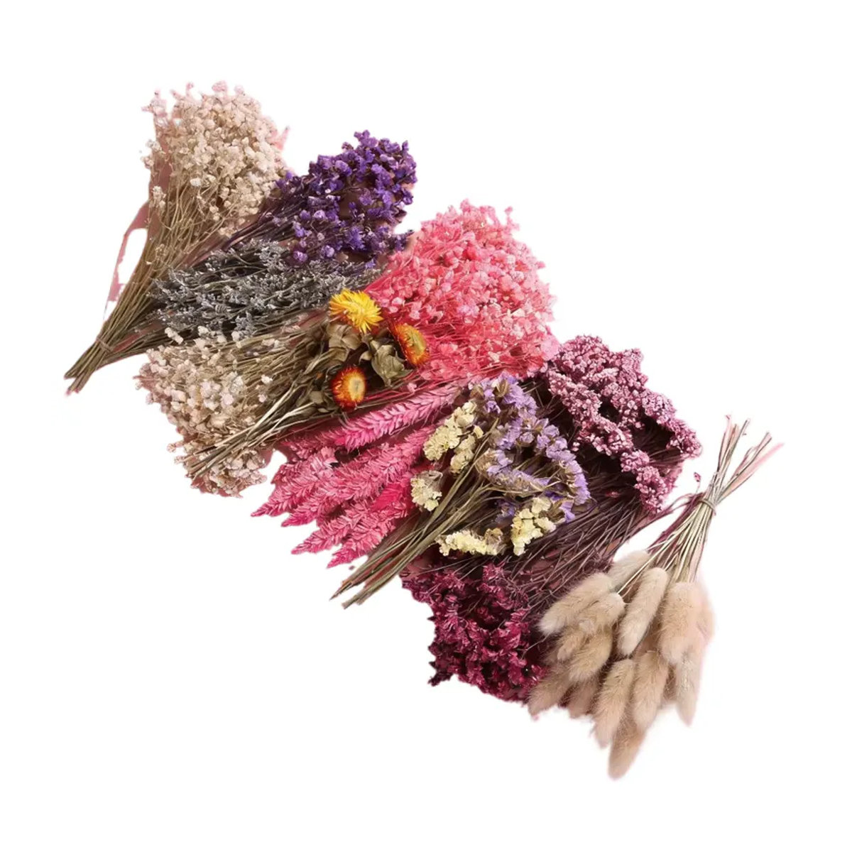 YN HI FLOWER Gemischtes Trockenblumen-Materialpaket in Box, Mehrfarbiges Mini-Bouquet für Hochzeitsdekoration und Boutonniere im Bohemian-Stil - Bild 6