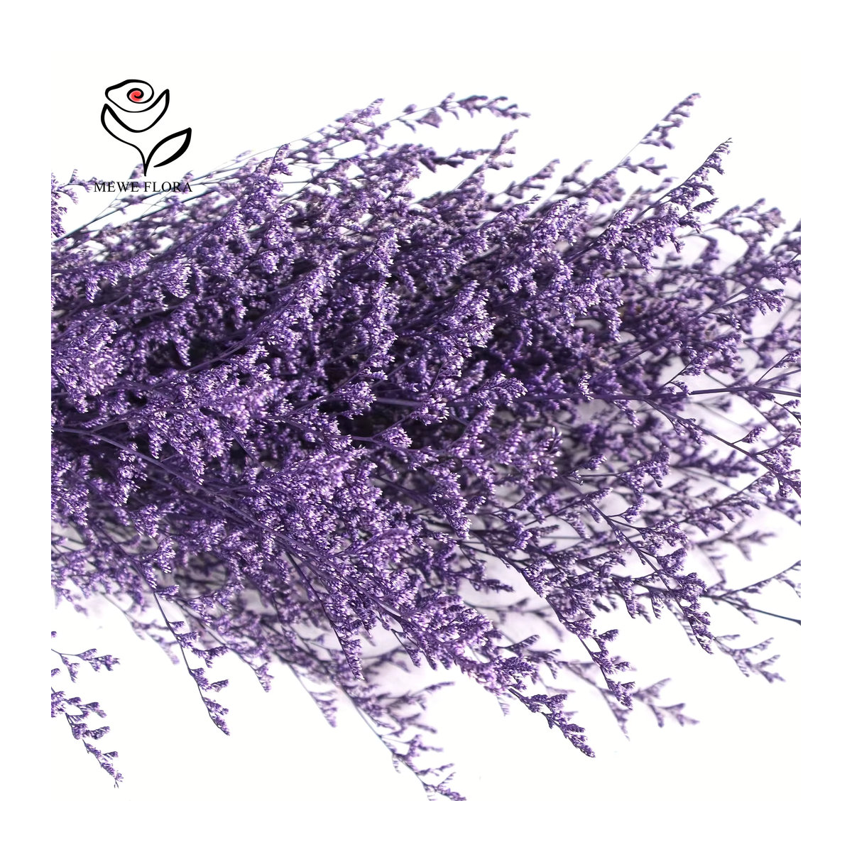 YN HI FLOWER Preserved Statice Limonium Bouquet in Beige und Lila für Boho Tischdekoration - Bild 3